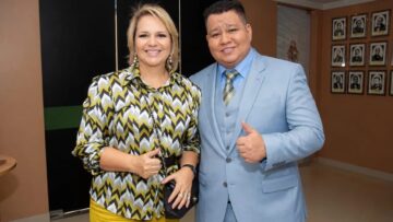 Marcelo Generoso, presidente da Associação Nacional de Jornalismo Digital (ANJD), e Cileide Moussallem, do Portal CM7 Brasil.