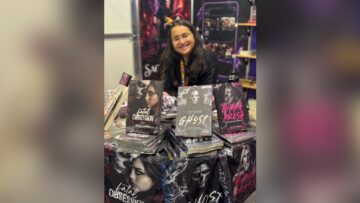 Jéssica Macedo na Bienal Internacional do Livro de São Paulo.