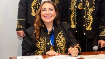 Posse da psicóloga Elaine Taboada como acadêmica da Academia Brasileira de Ciências, Artes, História e Literatura.