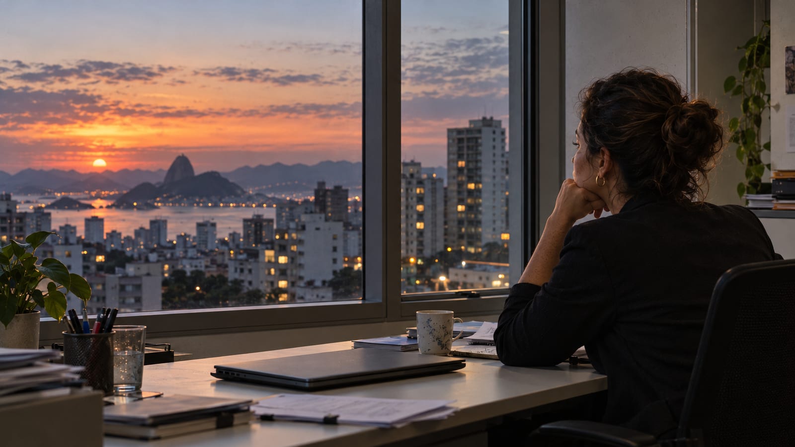 Psicóloga clínica Flávia Fávero diz que o burnout pode vir acompanhado de vários sintomas, como cansaço físico e mental, insônia, e alterações de humor.